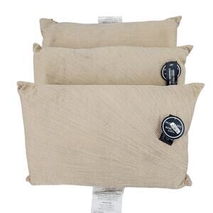 Fieldcrest Gold Decorative Pillow Lumbar Pillow 12” x 18” Lot of 3 New